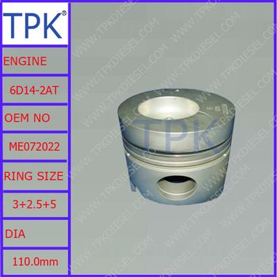 Mitsubishi 6D14-2AT diesel piston, ME072022