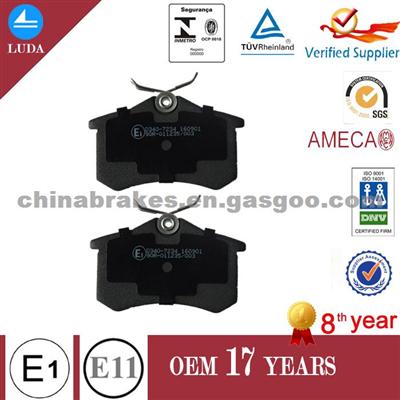 1H0 698 451 E Ceramic Rear Disc Brake Pad For VOLKSWAGEN