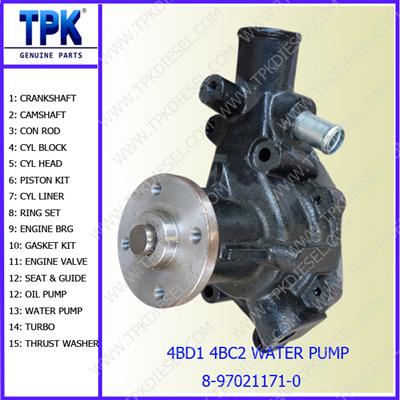 4BD1 4BD1T WATER PUMP 8-97021171-0 8-97021-171-0 EX100 EX150 EX200 Engine Parts FROM CHINA