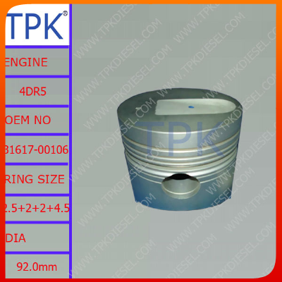 Mitsubishi 4DR5 engine parts, diesel parts piston