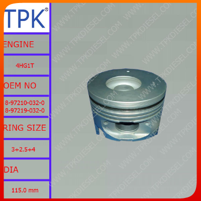 Izumi 4HG1T diesel piston set, 8-97210-032-0 8-97219-032-0