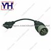 Deutsch 6pin receptacle(HD16-6-12S-B010) to OBDII 16Pin female