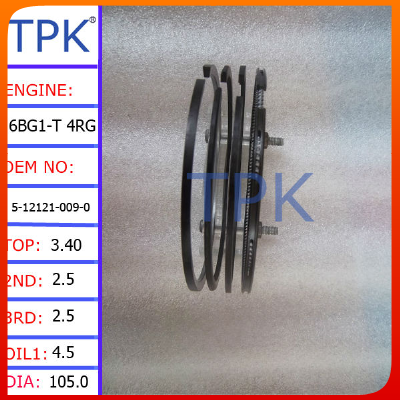 Isuzu 6BG1T engine piston ring,6BG1T Piston ring,1-12121-146-0 5-12121-009-0