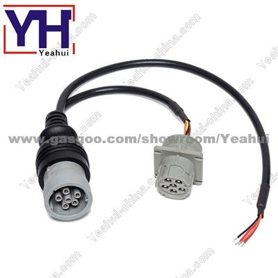 J1708 Deutsch 6pin connector Splitter Y Cable