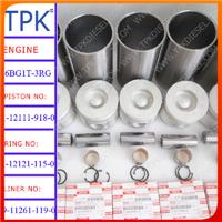 FROM CHINA FOR Isuzu 6BG1T Liner Kits, Piston 1-12111-918-0, ring set 1-12121-115-0, sleeve 9-11261-119-0
