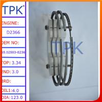 Daewoo D2366T piston ring set, 65.02503-8236