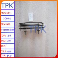 3D84-1 ENGINE PARTS PISTON RING SET YM129004-22500