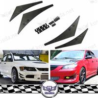 
JDM STYLE UNIVERSAL FRONT BUMPER SPOILER CANARD SPLITTER
