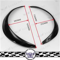 
JDM Universal Plastic Black Fender Flares, ABS Overfenders Wide Body Set, Side Guard Wheel Cover
