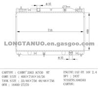 Auto Parts Radiator For CAMRY'2003 ACV30 DIM：400*718*16/26 OEM: 16400-27270 DPI 2437 MT