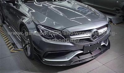 Benz C63 W205 Coupe Front Lip Brabus Style Front Splitter