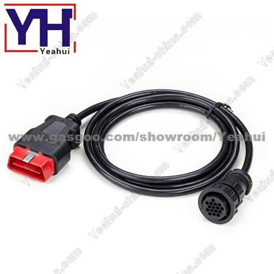 OBDII 16Pin male(12V) to CPC 16pin female