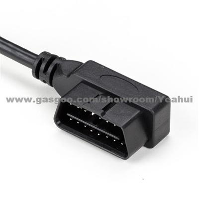 obdii vehicle tracking cable with right-angled