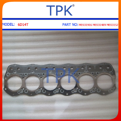 China Mitsubishi 6d14 Cylinder Head Gasket, 6d14t Head Gasket Me031489 Me031521 Me031916