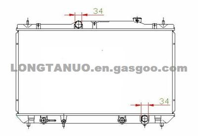 Auto Parts Radiator For CAMRY'04 SOLARA DIM：400*718*16/26 OEM: 16400-0H050/OH170 AT