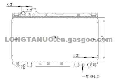 Auto Parts Radiator For RAV4'94-97 SXA11 DIM 350*708*16 OEM 16400-7A1110/7A111 MT