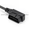 obdii vehicle tracking cable with right-angled