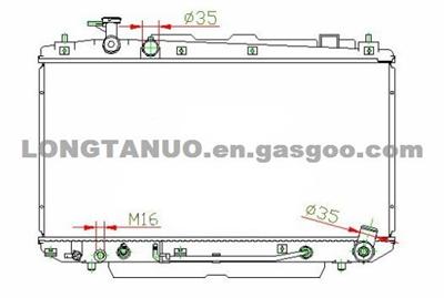 Auto Parts Radiator For RAV4/ACA'2003 DIM：375*718*16 OEM: 16400-28180 AT