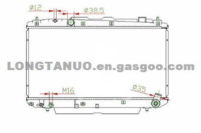 Auto Parts Radiator For RAV4'00-03 DIM：375*718*16 OEM: 16400-27060/27061 MT