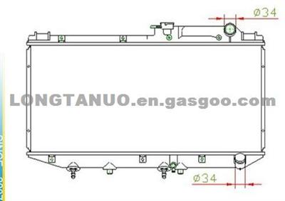 Auto Parts Radiator For LEXUS'87-91 VZV20 ES250 DIM：325*688*16/26 OEM: 16400-62020 MT