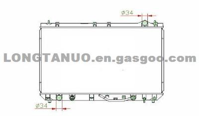 Auto Parts Radiator For LEXUS'97-00 MCV20 ES300 DIM：400*718*16/26 OEM: 16400-20161 MT