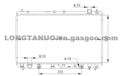 Auto Parts Radiator For LEXUS'97-00 MCV20 ES300 DIM：400*748*16/26 OEM: 16400-0A000/0A200/20090 AT