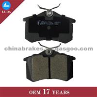 Low-Metallic Rear Brake Pad D340 For PEUGEOT