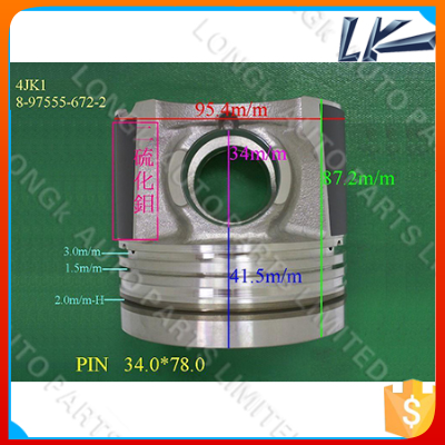 4JK1 8-97355-671-2 Engine Piston For Japanese Vehicle