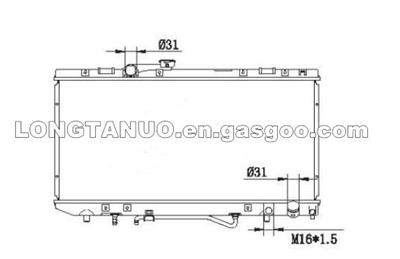 Auto Parts Radiator For CELICA ST180 DIM：325*698*16/26 OEM:16400-74510/74540 MT