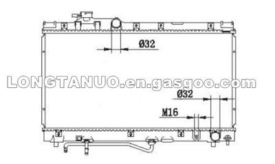 Auto Parts Radiator For CELICA'94-97 ST200 DIM：350*638*16/26 OEM:16400-7A060/80 MT