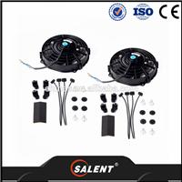 
black Universal High quality Slim Fan Push Pull Electric Radiator Cooling 12V Mount Kit Black Radiator Fan
