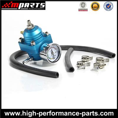 Performance Fuel Pressure Regulator, Adjustable Fuel Pressure Regulator, Universal Hi Pressure Regulator with Pressure Gauge