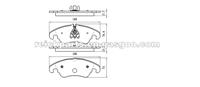 AUDI A4 A5 A6 A7 Q5 S4 S5 Quattro Brake Pad D1322-8434 8434-D1322 DB2186 With Wire Sensor