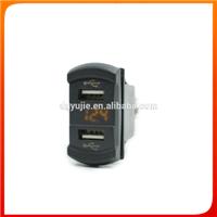 Dual USB Car Charger with Digital Auto 12V 24V Digital Voltage Meter