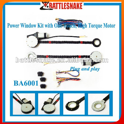 Car universal 2 and 4 door power window kit