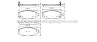 Buick Allure Casada LaCross Regal Chevrolet Malibu Cadillac GMC Saab Brake Pad D1421 D1559-8536 GDB1782