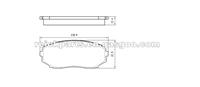 Ford Edge Brake Pad Lincoln MKX Brake Pad Mazda CX-7 CX-9 Brake Pad D1258 D1258-8377 D1258-8384 D551-7430 D663 D1038-7941 DB1916