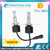 
new design 6500k 4000lm 360 degree 881 led car bulb 7G led car headlight bulb
