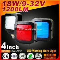 Hot sale Factory direct wholesale price 4 inch Square 18W LDWL 023E LED Warning work light