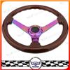 350mm wood car steering wheel , JDM woodgrain steering wheel