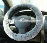 
premium sheepskin patchwork steering wheel cover
