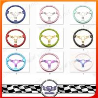 ABS plastic sport car heated steering wheelwith 3-Spoke,, 350mm classic steering wheel for car seat