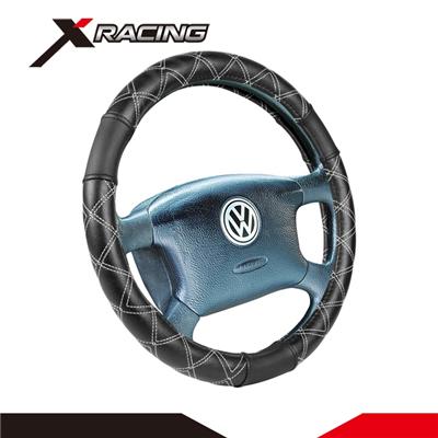 Xracing-NM50028580 new hand sewing Good feature best-selling pvc car steering wheel cover