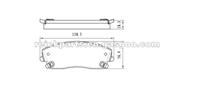 Chrysler 300 Brake Pad Dodge Magnum Dodge Charger Dodge Challenger Brake Pad D1056 D1056-7962 DB2109