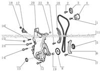 Chinese Auto Spare Parts For Lf6430 (X60) Timing System