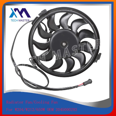 Good quality Auto Engine Radiator Cooling Fan Assembly for Mercedes W204 W212 650W C300 350 C63AMG E350 OEM:2045000293 08-10