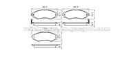 Chevrolet Optra Brake Pad Chevrolet Aveo Brake Pad SUZUKI Swift DAEWOO Nubira Brake Pad D797 D902 7667-D797 7668-D797 7779-D902 D1035 D1035-7779