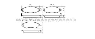 Chevrolet Optra Brake Pad Chevrolet Aveo Brake Pad SUZUKI Swift DAEWOO Nubira Brake Pad D797 D902 7667-D797 7668-D797 7779-D902 D1035 D1035-7779