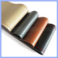 
Hand Made DIY Promotion Gift Steering Wheel Case Cowhide Grain Leather Car Sets General Steering Wheel Holster Cover
