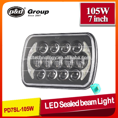 China Wholesale DRL 105W 5x7 led lights,5x7 halo headlights for car Auto ,Motorcycle H6054 H5054 H6054LL 69822 6052 6053